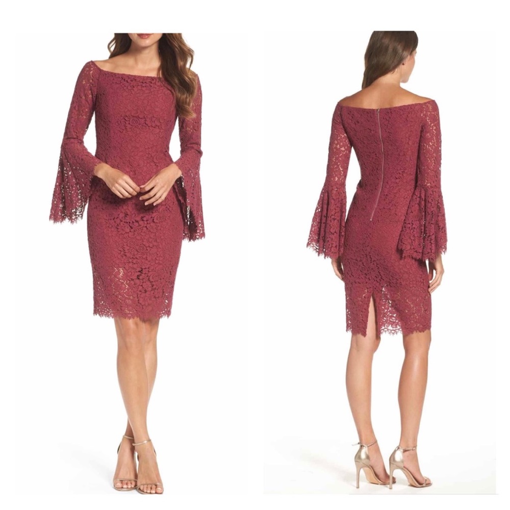 BARDOT solange cord lace sheath dress 6/small NWT